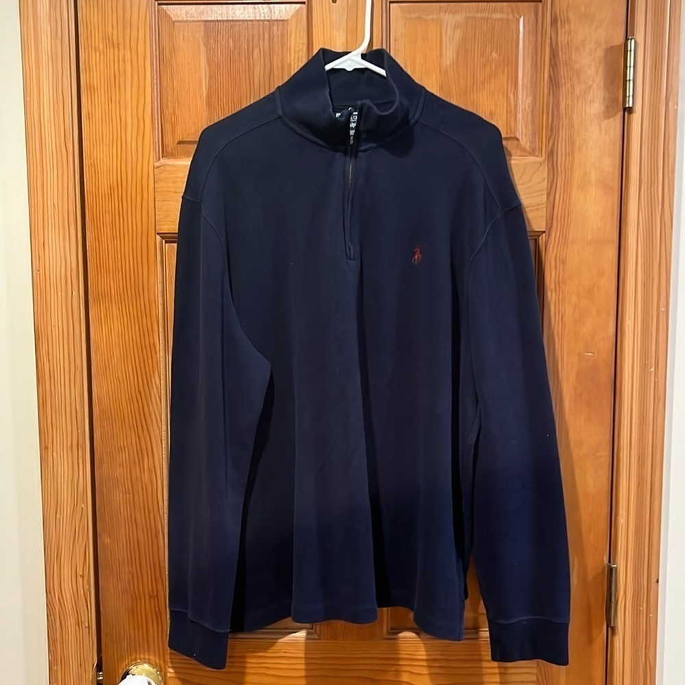 Polo Ralph Lauren quarter zip pull over sweater size xlarge .